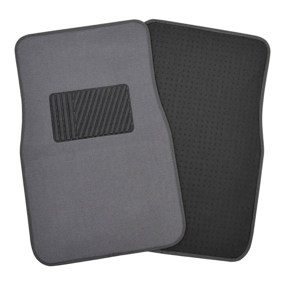 Auto Floor Mats For 95-17 A6 Car Carpet W/Heelpad Medium Gray Set Front & Rear