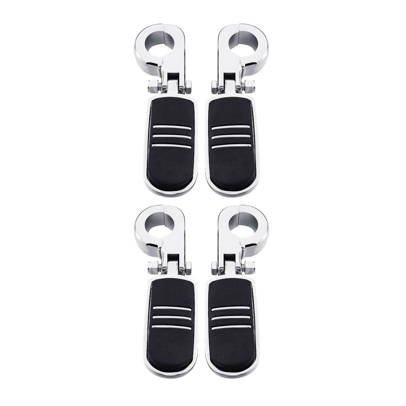 2 Sets Of - 1/4'' Pegstreamliner Highway Foot Pegs Footpeg Mount Fit For Harley