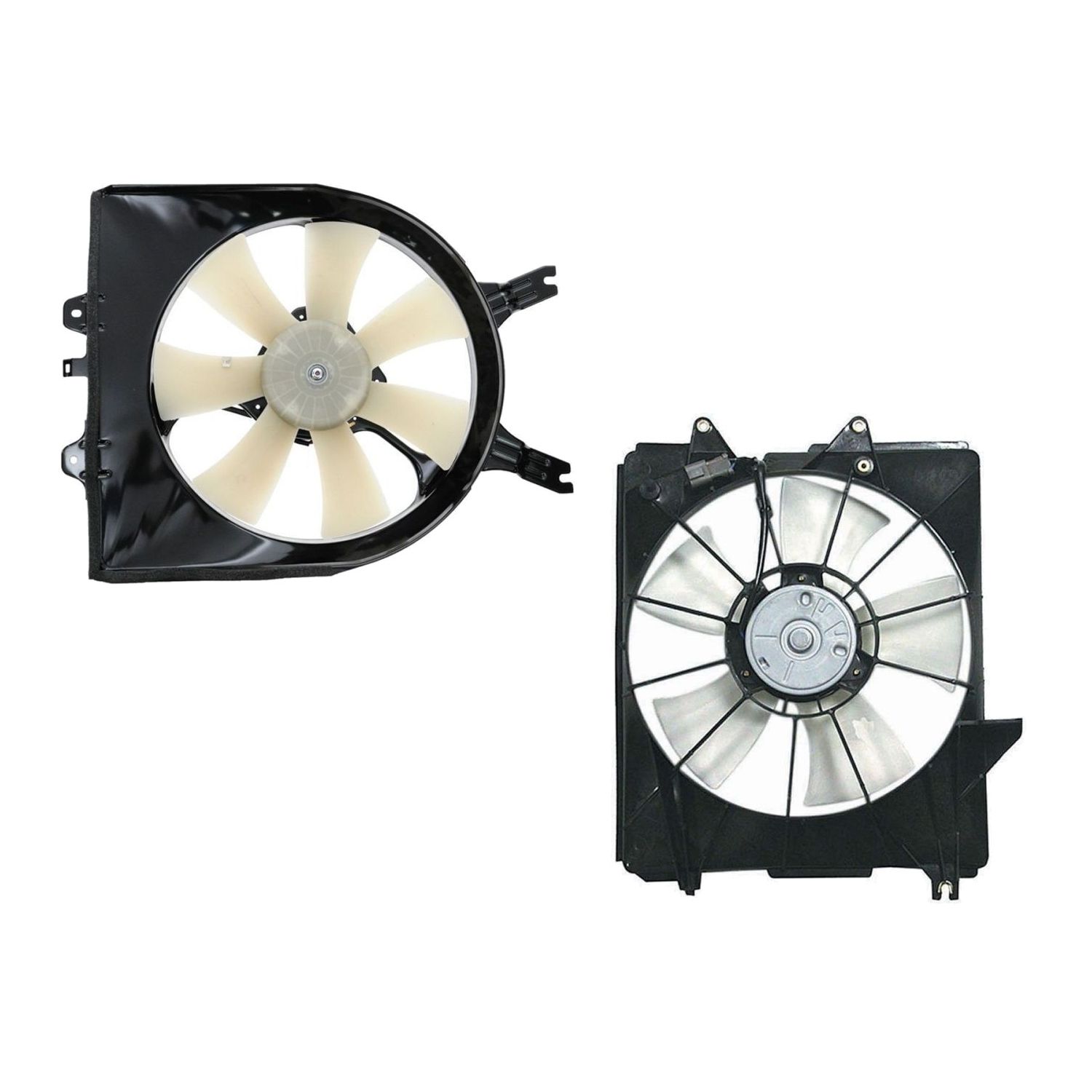 For 05-10 Odyssey Radiator And AC Condenser Cooling Fan Kit Left Right Pair