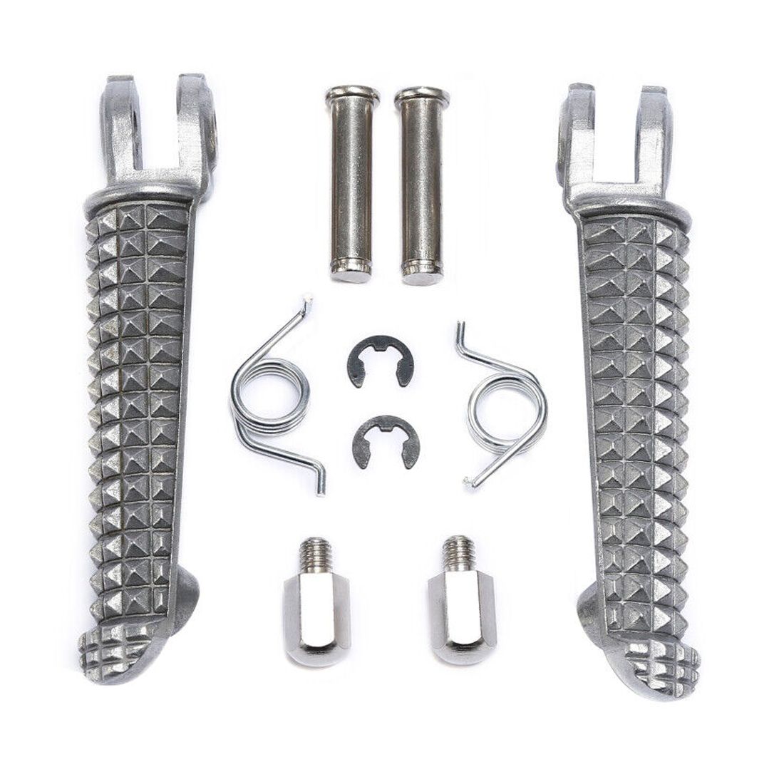 Sliver Long Front Foot Pegs Yzfr6 Yzf R6 For 2015-2023 Yamaha YZF R1M R6S