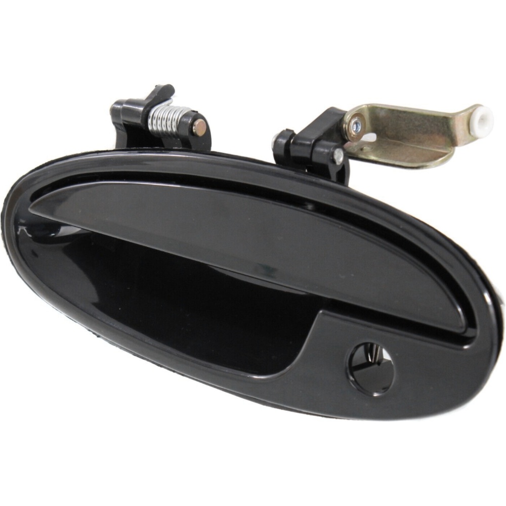 New Door Handles Set Of 4 Front & Rear Driver Passenger Side Smooth Black Olds