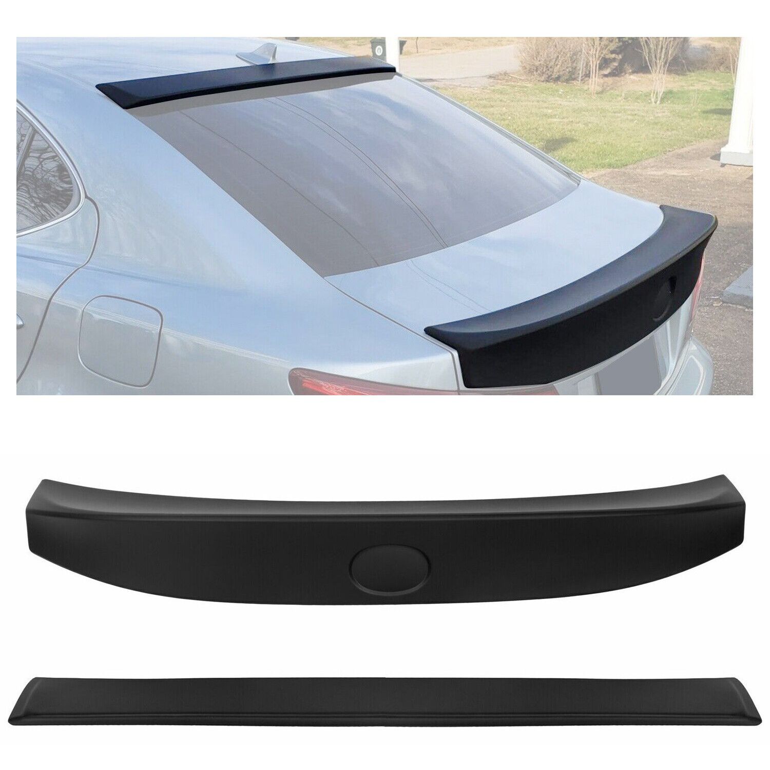 FOR 06-13 LEXUS IS250 IS350 ISF WA DUCKBILL REAR WINDOW ROOF SPOILER+ TRUNK LID