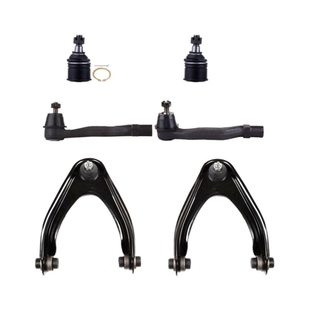 8pcs Front Control Arms Tie Rod Ends For Honda CR-V LX EX SE 2.0L 1997-2001