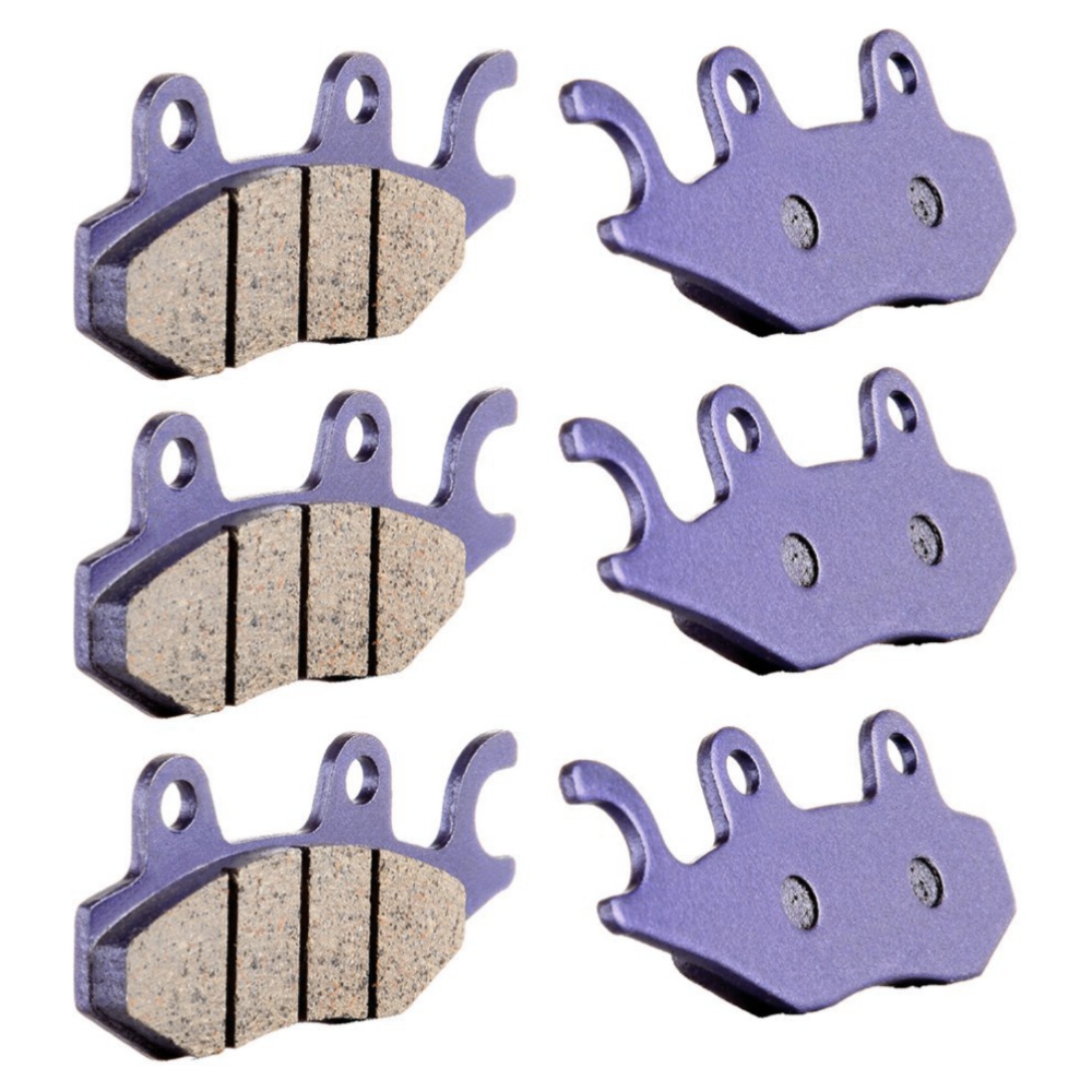 2 Sets Of - Brake Pads For Honda KYMCO Kawasaki EX250J Ninja 250R KLR650 Carbon Fiber