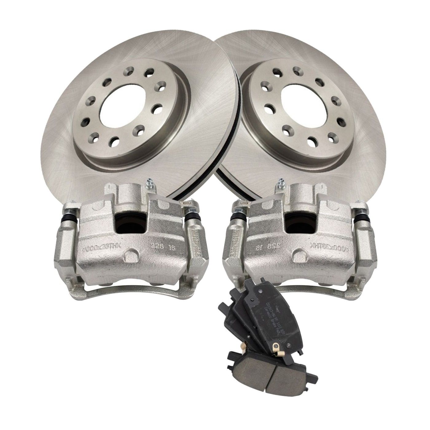 For 2018-2019 Buick LaCrosse Avenir Front Brake Calipers Ceramic Pads & Rotors