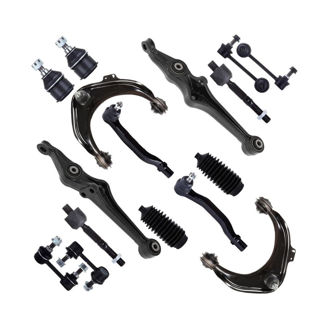 For Acura 02-03 CL Base Front Upper & Lower Control Arms Sway Bar Tie Rod End