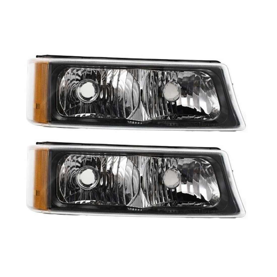 2 Sets Of - Turn Signal Light For 2003-2006 Chevrolet Silverado 1500 Plastic Lens