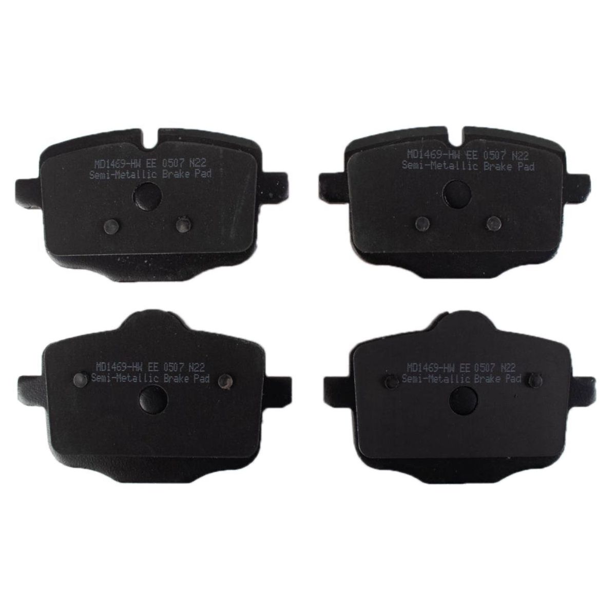 For 2014 650i Base Sedan Rear Premium Posi Semi Metallic Disc Brake Pad Set