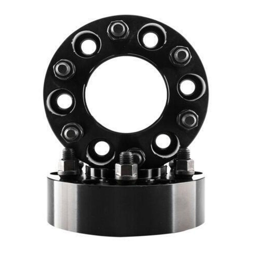 2pcs 2" 6x135 6 Lugs Black Hub Wheel Spacers 14x2 Studs 150