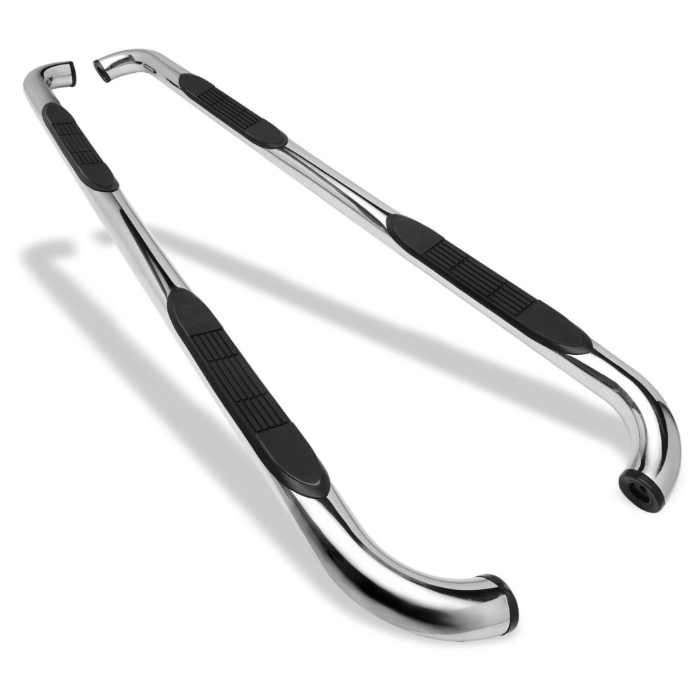 3" S/S Side Steps For 1500 2500 3500 4500 5500 Crew Cab Nerf Bars Running Boards