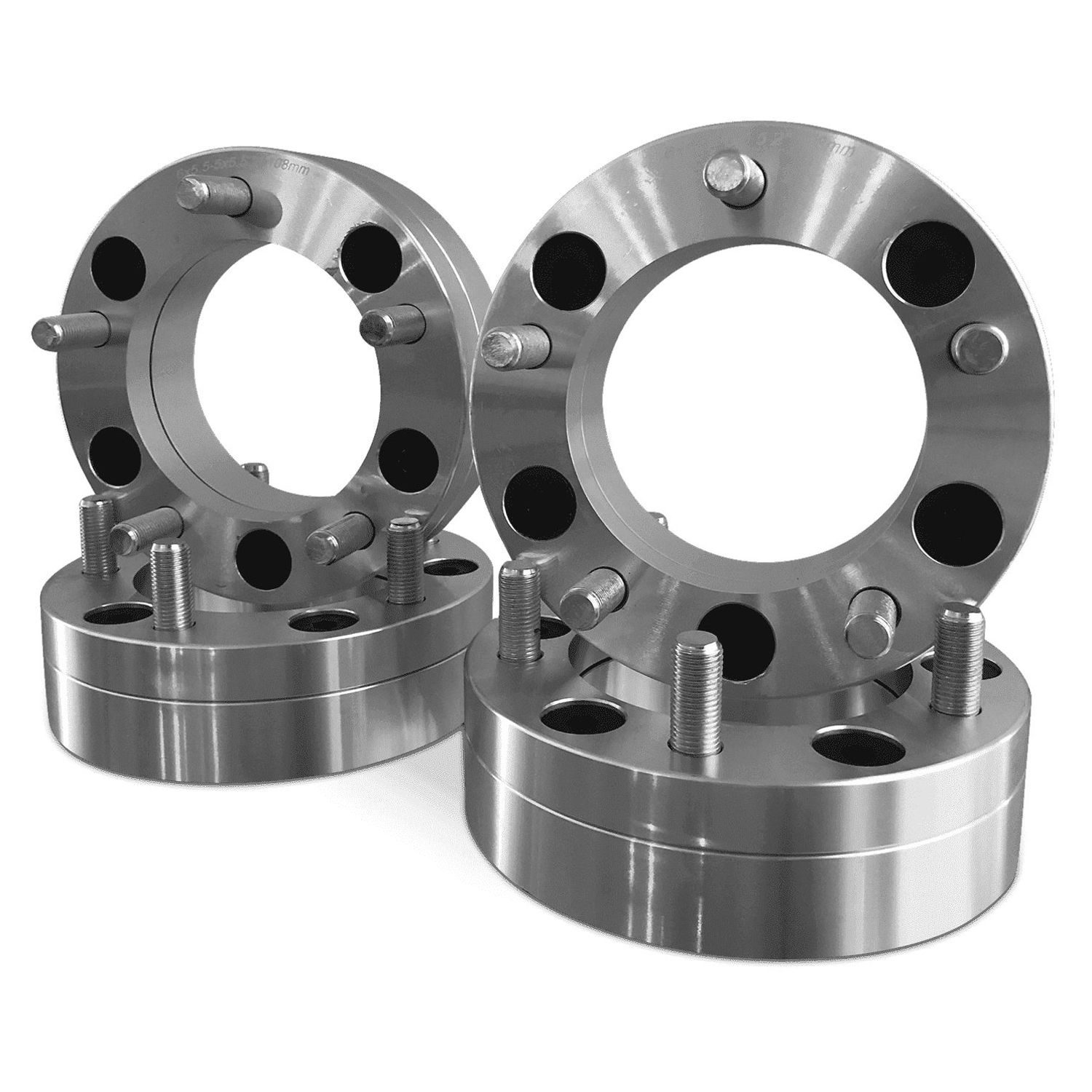 4x 6x5.5 To 5x5.5 Wheel Adapters 2 Inch Use 5 Lug Wheels On 6 Lug Trucks 14x1.5