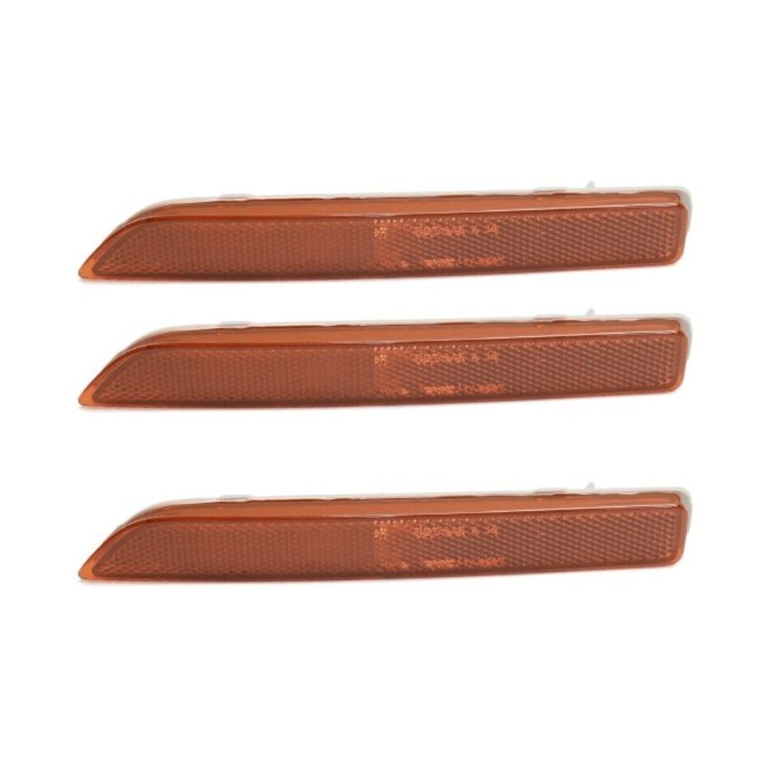 3 Sets Of - Bumper Reflector For 18-19 Nissan LEAF 15-19 Nissan Murano Rear Passenger