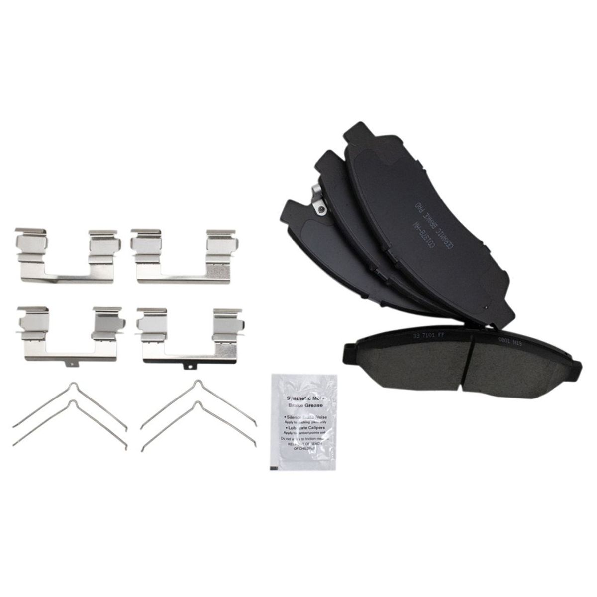 Front Ceramic Brake Pad & Coated Rotor Kit W/Chemicals For Honda Pilot SUV