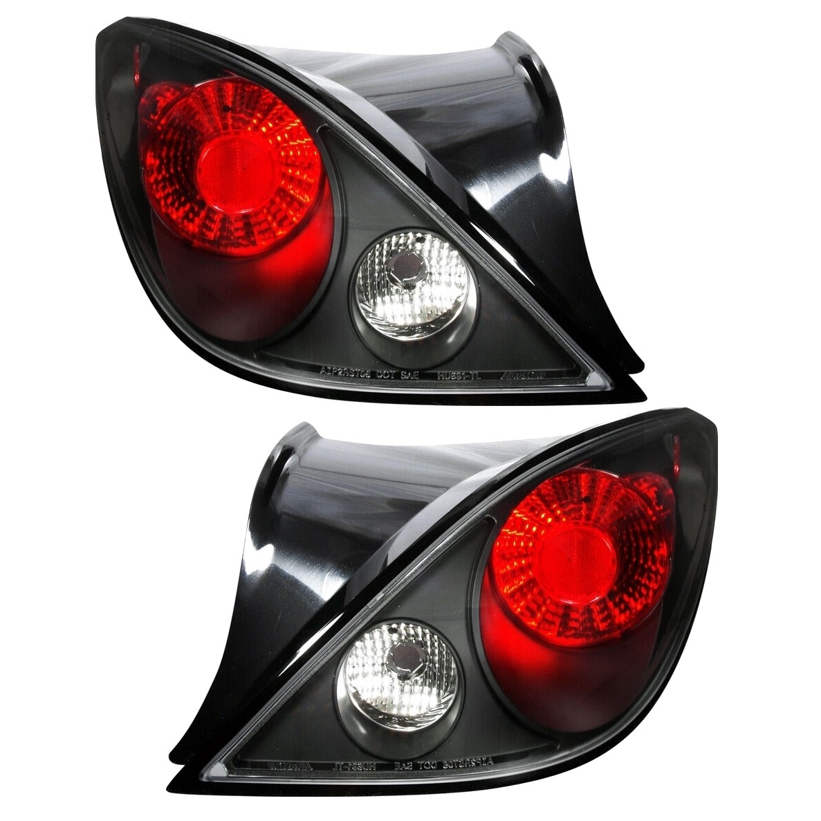 Black Tail Lights 2Dr Coupe Brake Lamp