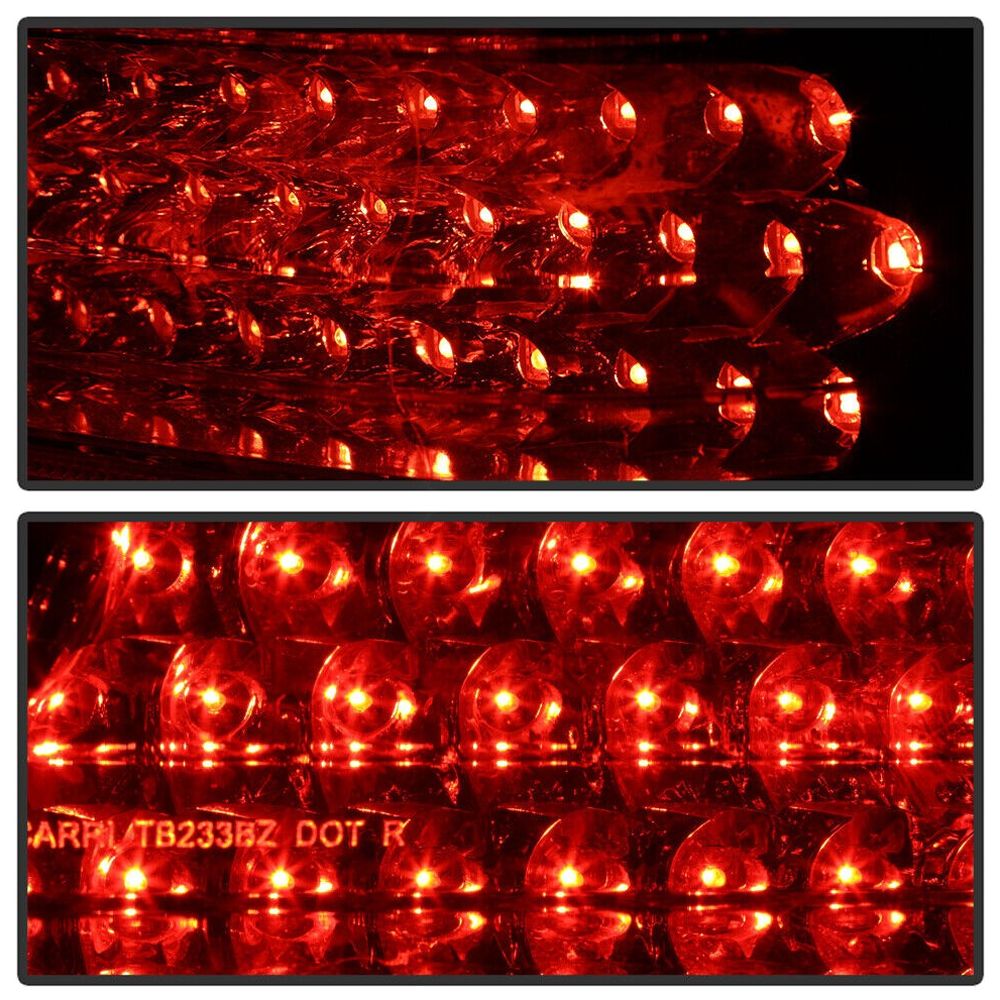 For 1996-02 Mercede-Benz W210 E300 E320 E430 E55 Red Clear LED Tail Lights Lamps
