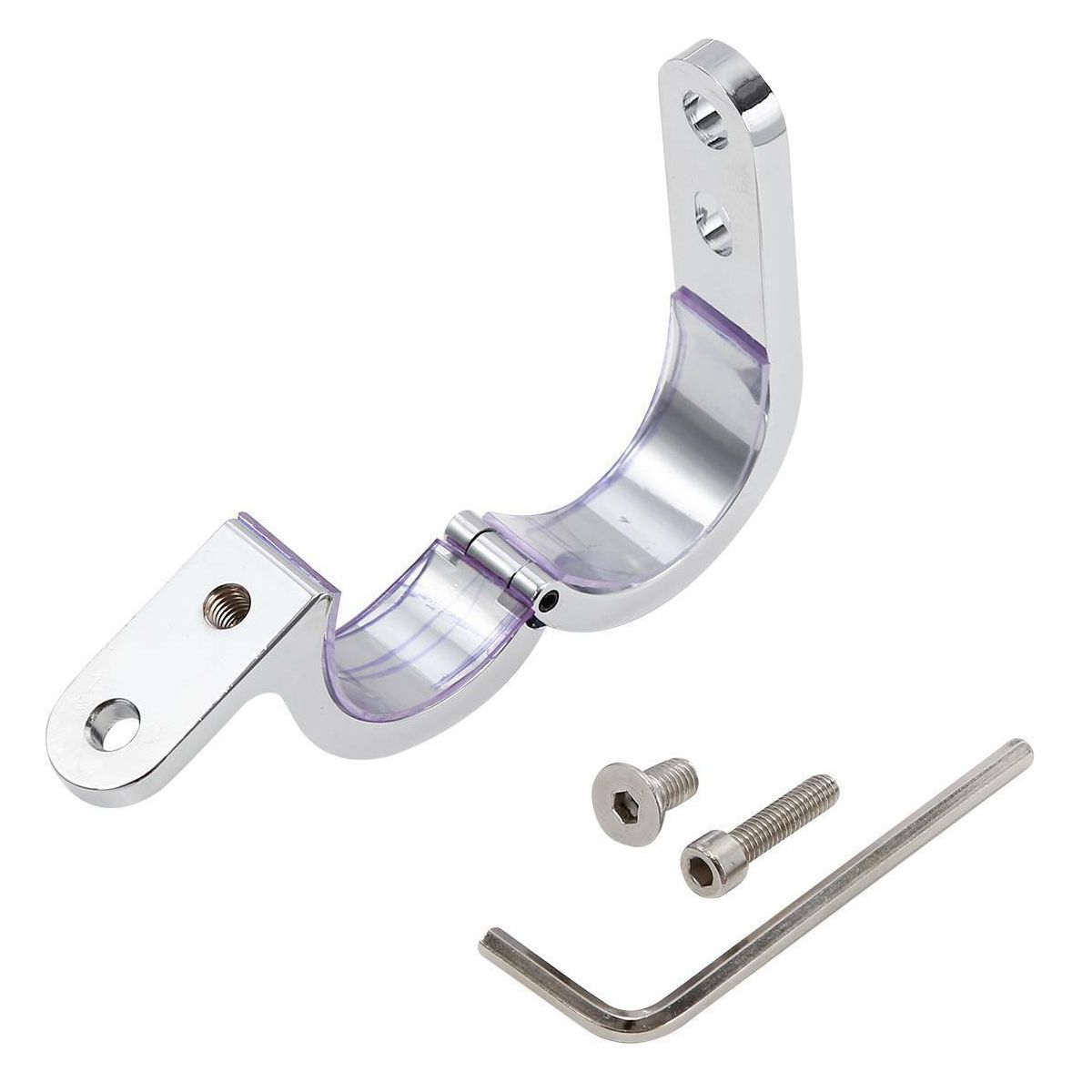 For 1983-2008 Dyna 1 1/4" 32Mm Chrome Universal Handlebar Mounts Clamp Clock