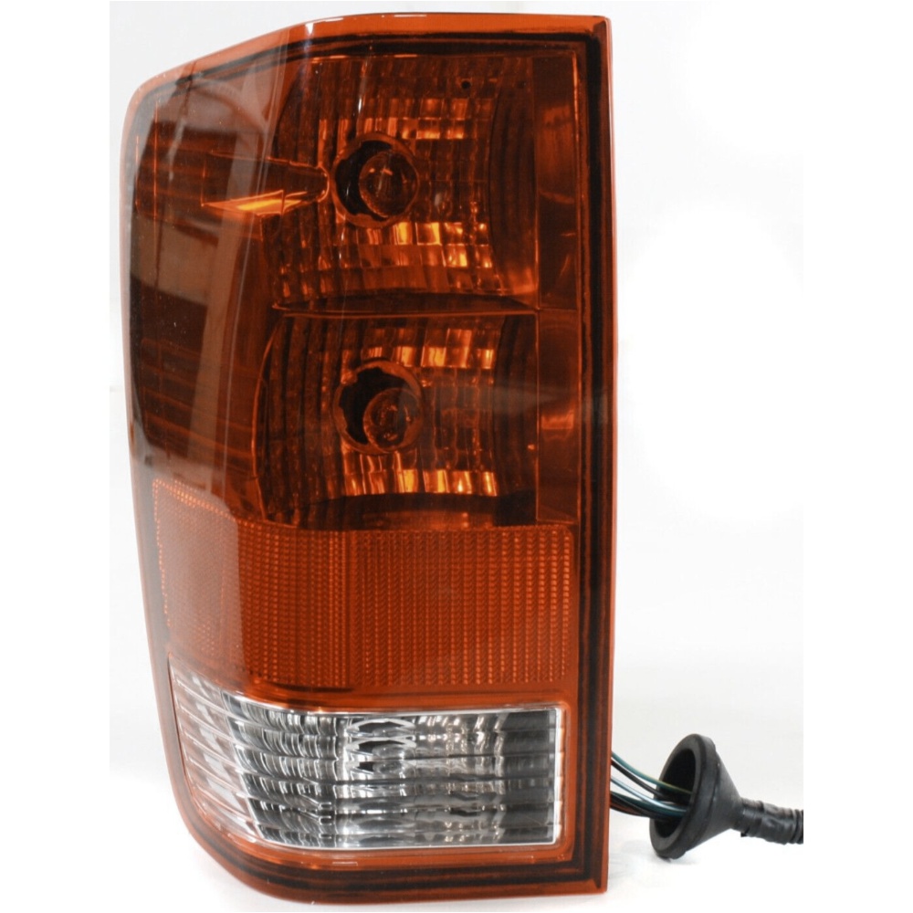 Halogen Tail Light Set For Nissan 2004-2015 Titan Clear/Red W/ Bulbs 2Pcs