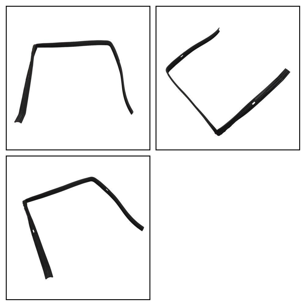 For 83-92 Chevrolet S10 Tahoe Extended Cab Pickup Door Seal Kit Matte Black