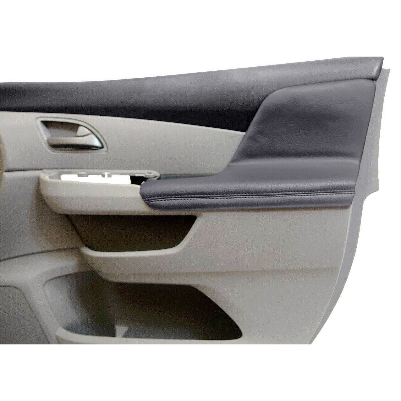 2pcs Door Armrest Leather Cover For 11-17 Honda Odyssey Mini Passenger Van Gray