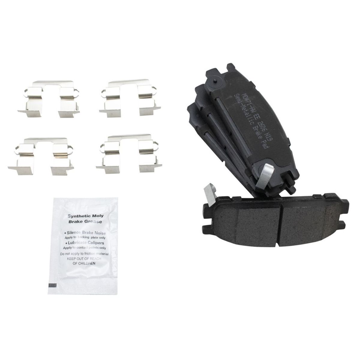 For 1998 Subaru Impreza RS Coupe Front & Rear Semi-Metallic Disc Brake Pad Kit