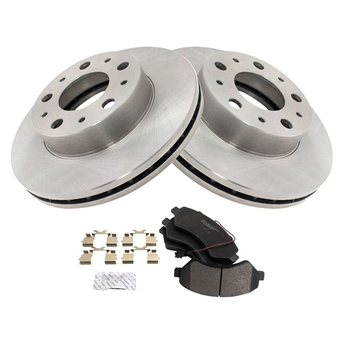 Front Premium Posi Ceramic Disc Brake Pads & Rotors Kit For ProMaster Van