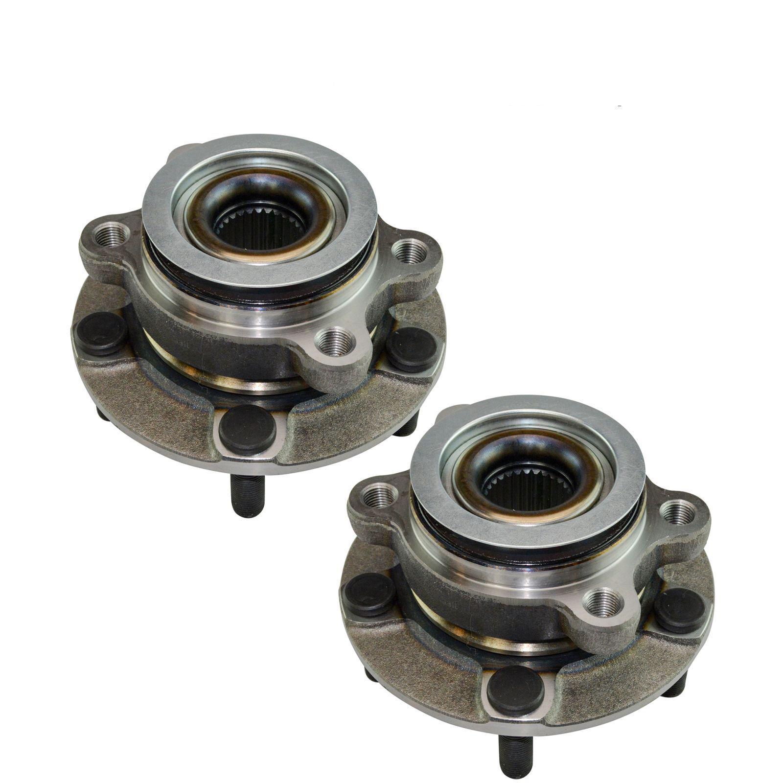 Front Wheel Bearing & Hub Assemblies Left/Right Side Set Pair For Juke Leaf