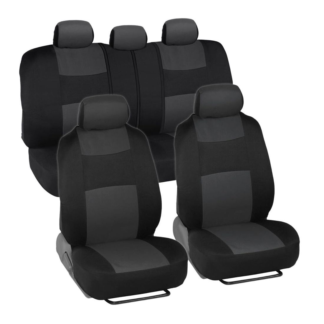 Car Seat Covers For 11-14 200 Limited Convertible 2 Tone & Black W/Split Bench