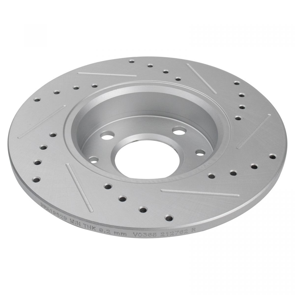 Performance Rear Drilled Slotted Coated Brake Rotor Set For 2012-2019 500 500