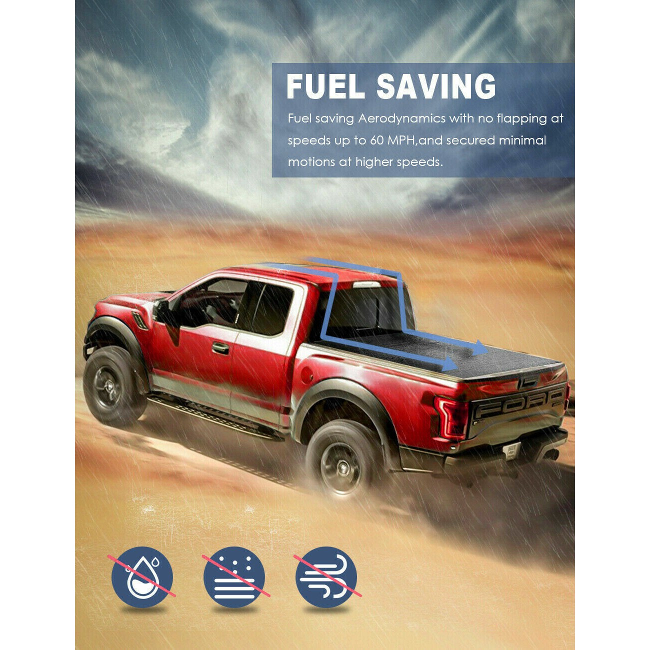 6 Sets Of - Tonneau Cover Sierra 6.6/6.5FT 4-FOLD Bed