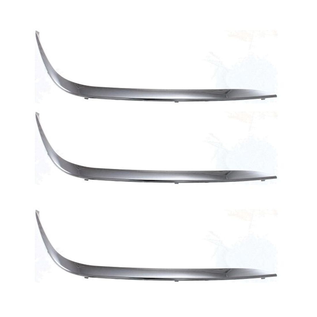 3 Sets Of - Bumper Trim For BMW 740i 740iL 750iL 7-Series Front Outer Cover Right