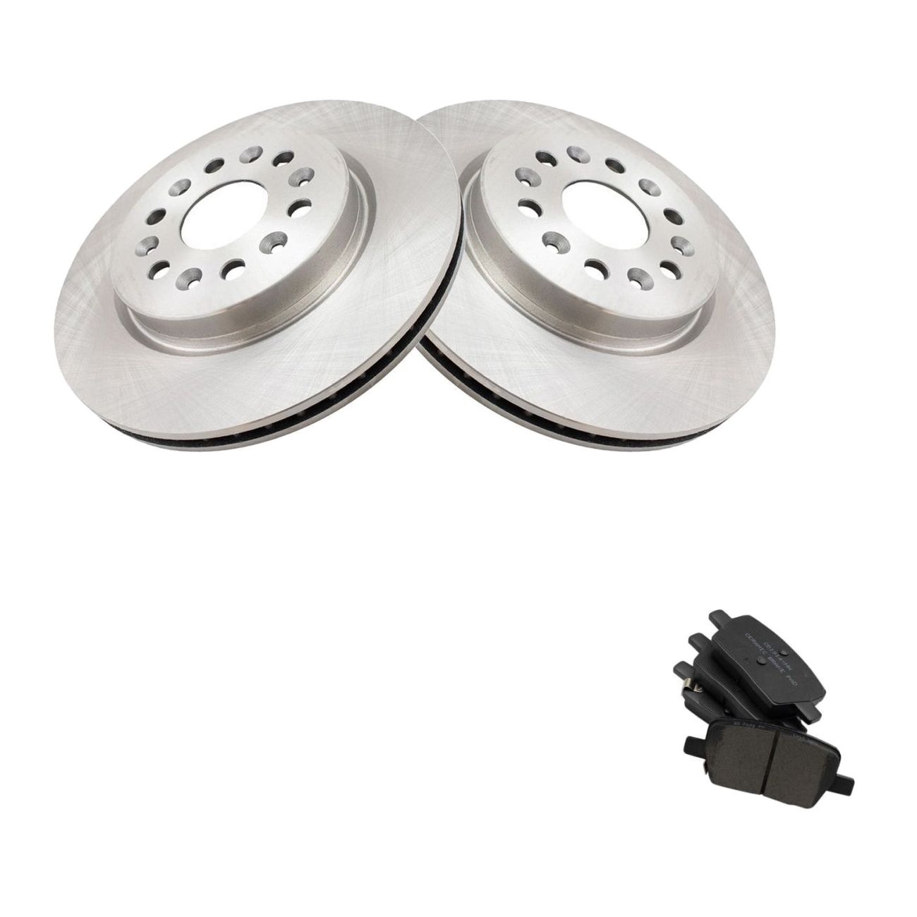 For Buick 18-21 Enclave Cadillac 17-21 XT5 Rear Ceramic Brake Pad & Rotor Kit W