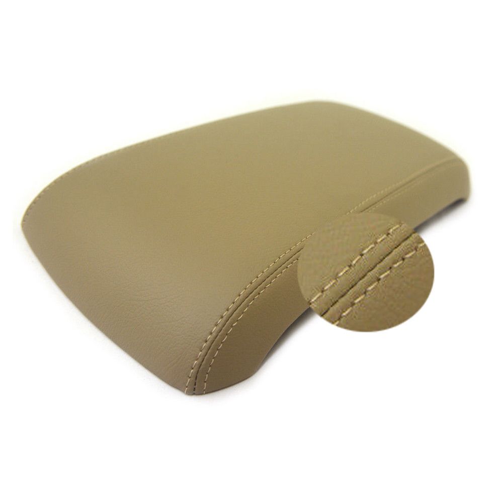 Center Console Armrest Leather Synthetic Cover For 07-10 MKX Sport Utility Beige