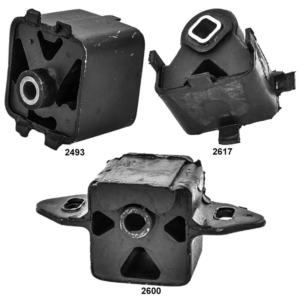 Engine Mounts & Insert Of Transmission Mount 3PCS For Chrysler Daytona 89-84 2.2