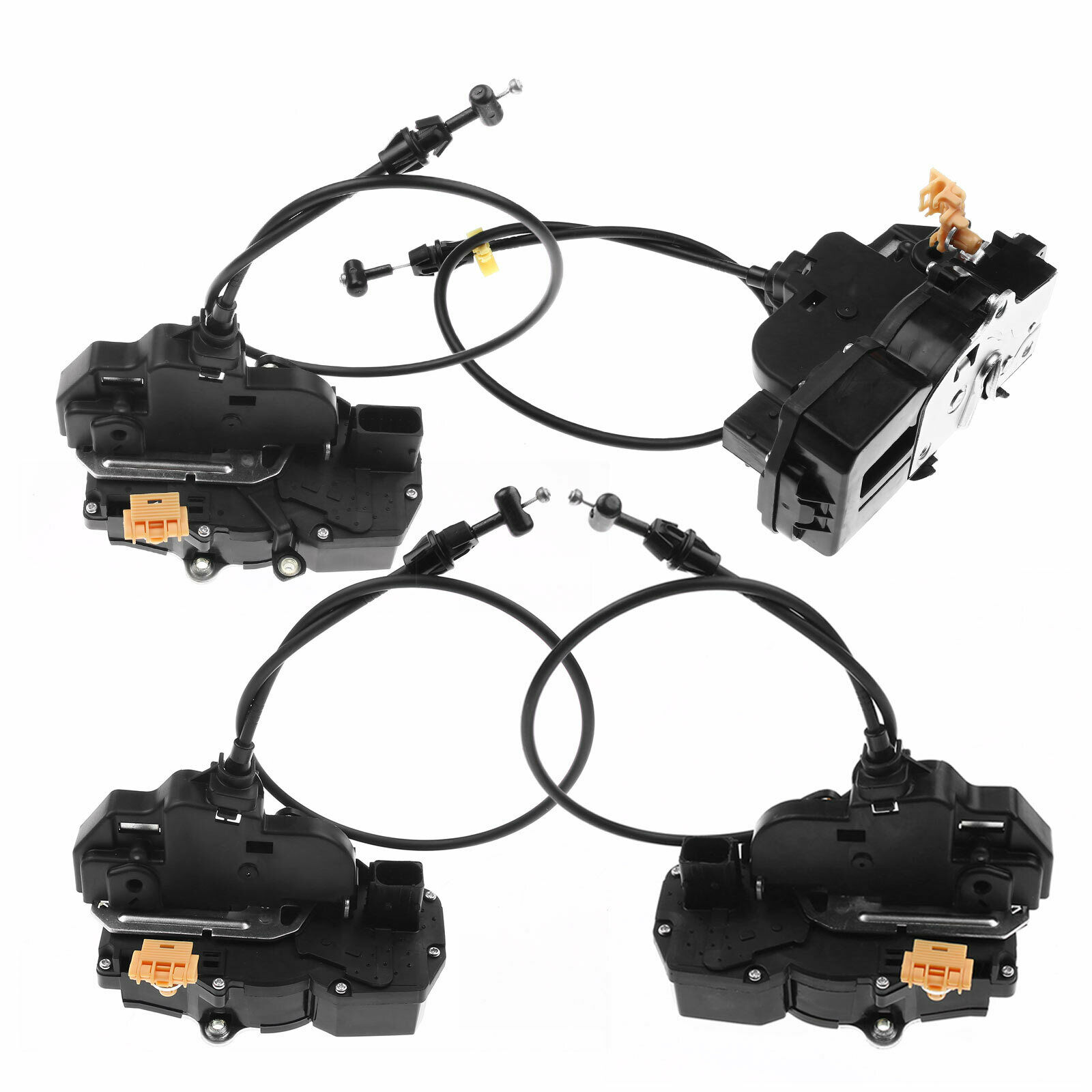 4pcs Front & Rear Left & Right Door Latch Lock Actuators For 2008-2009 Hummer H2
