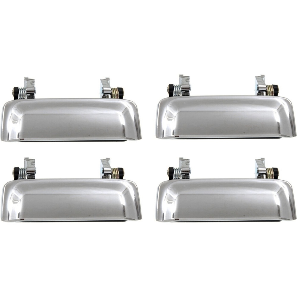 Set Of 4 Door Handles Front Rear Driver Passenger Side For Ford Mercury Chrome