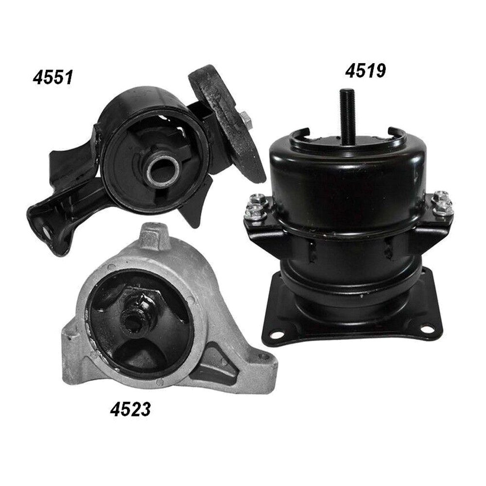 Front, Front Right & Rear Engine Motor Mounts 3Pcs Set 3.5