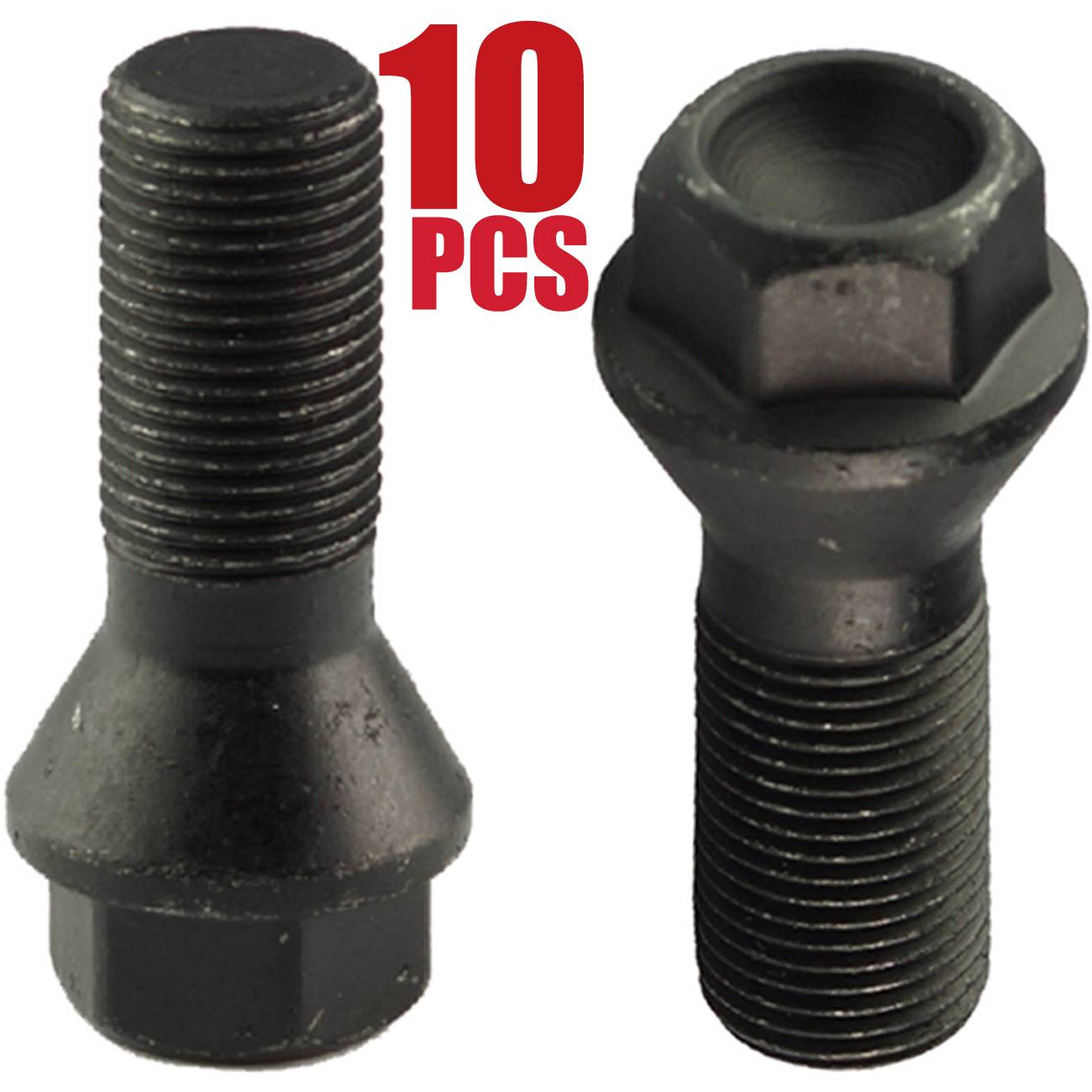10PCS For BMW F25 X3 E70 X5 Black Wheel Lug Bolts 36136781151