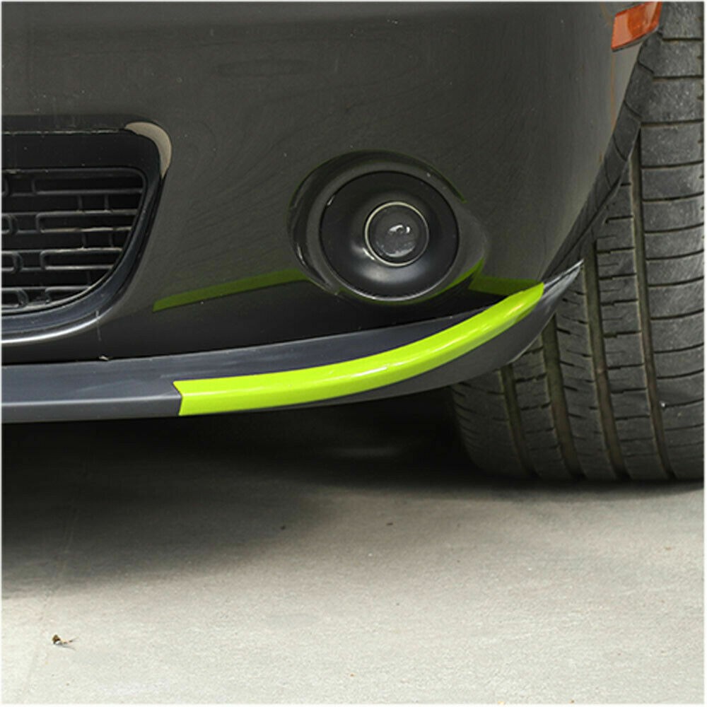 Front Bumper Lip Strip Cover Trim Spoiler Green ABS