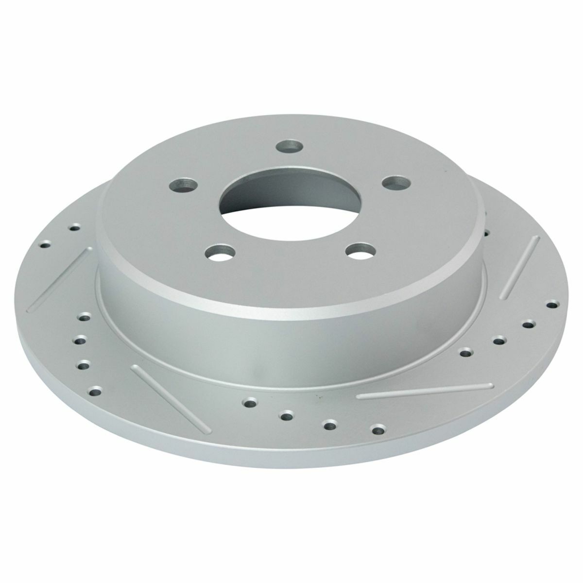 Performance Drilled Slotted Rear G-Coated Brake Rotor Pair For Ford Mercury