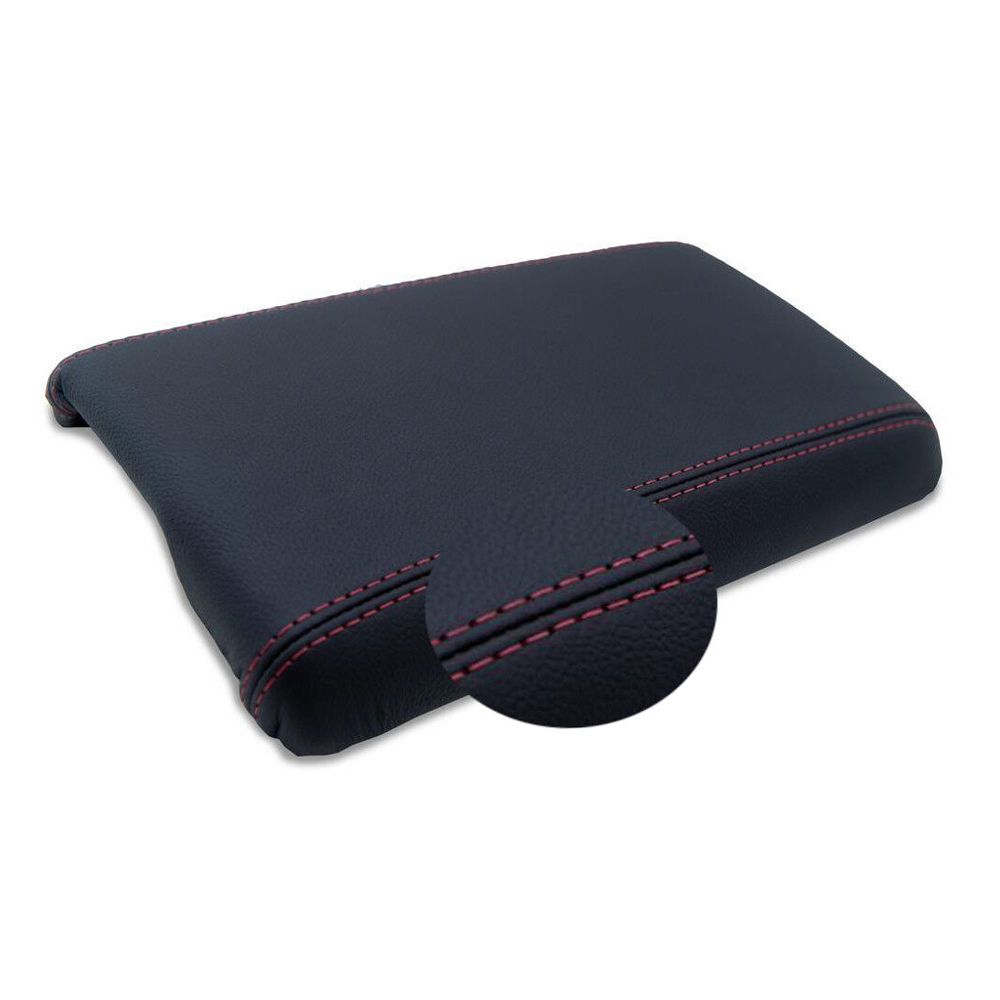 Center Console Armrest Leather Cover For Nissan Nissan 300ZX 90-96 Red Stitch
