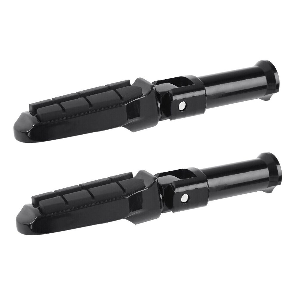 Black Rear Passenger Foot Pegs For Harley-Davidson Street Bob FXBB