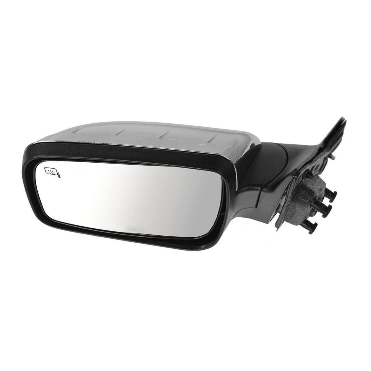 Mirror Power Heated Puddle Lamp Memory Chrome Driver LH For Taurus Sable