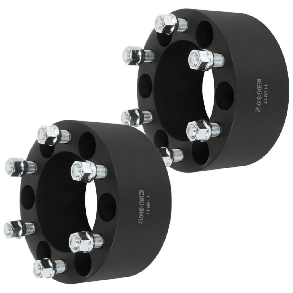 2-pcs 3" 6x5.5 14x1.5 Studs Wheel Spacers For Cadillac Chevrolet GMC