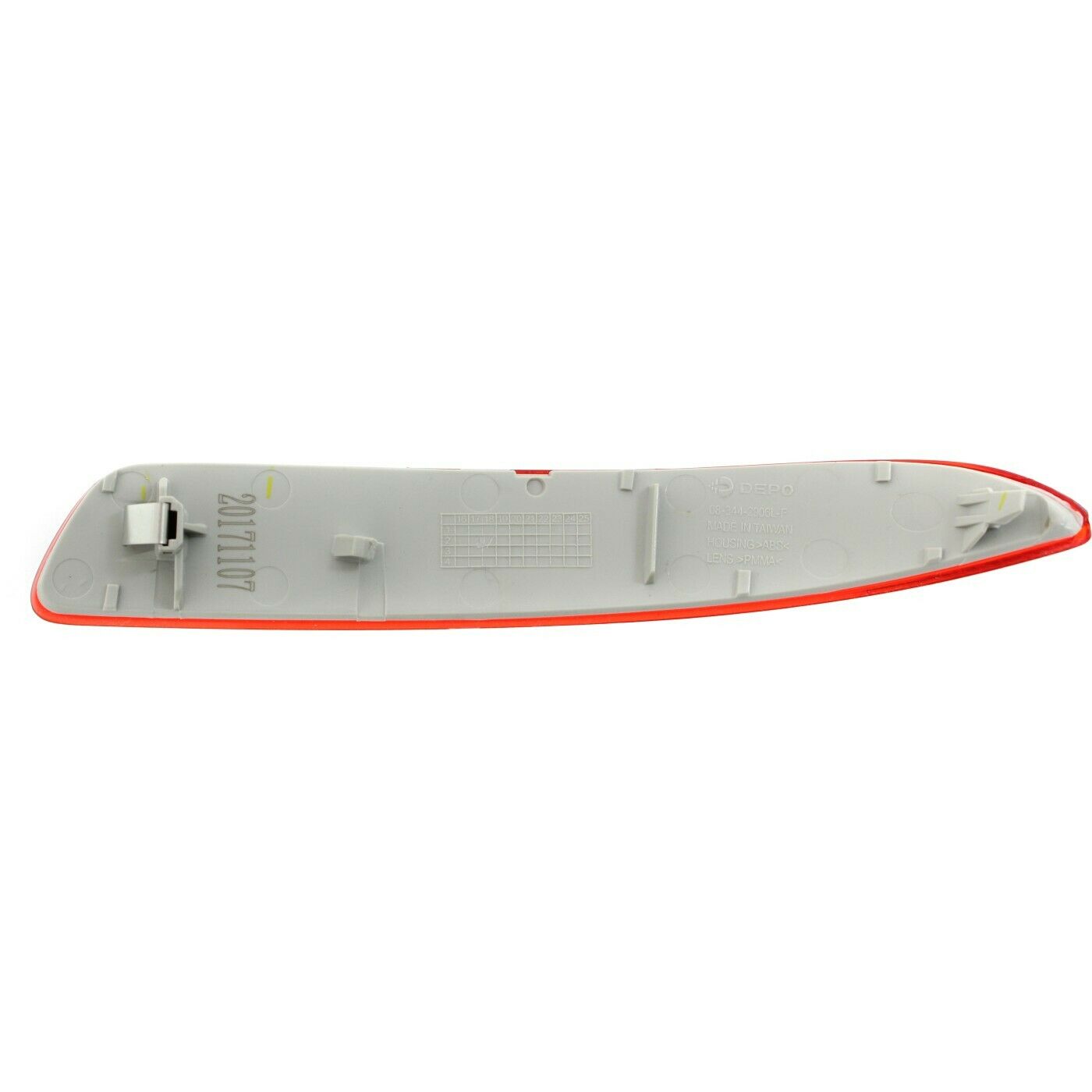 Bumper Face Bar Reflector Light Lamp Rear Driver Left Side LH Hand For 07-13 X5