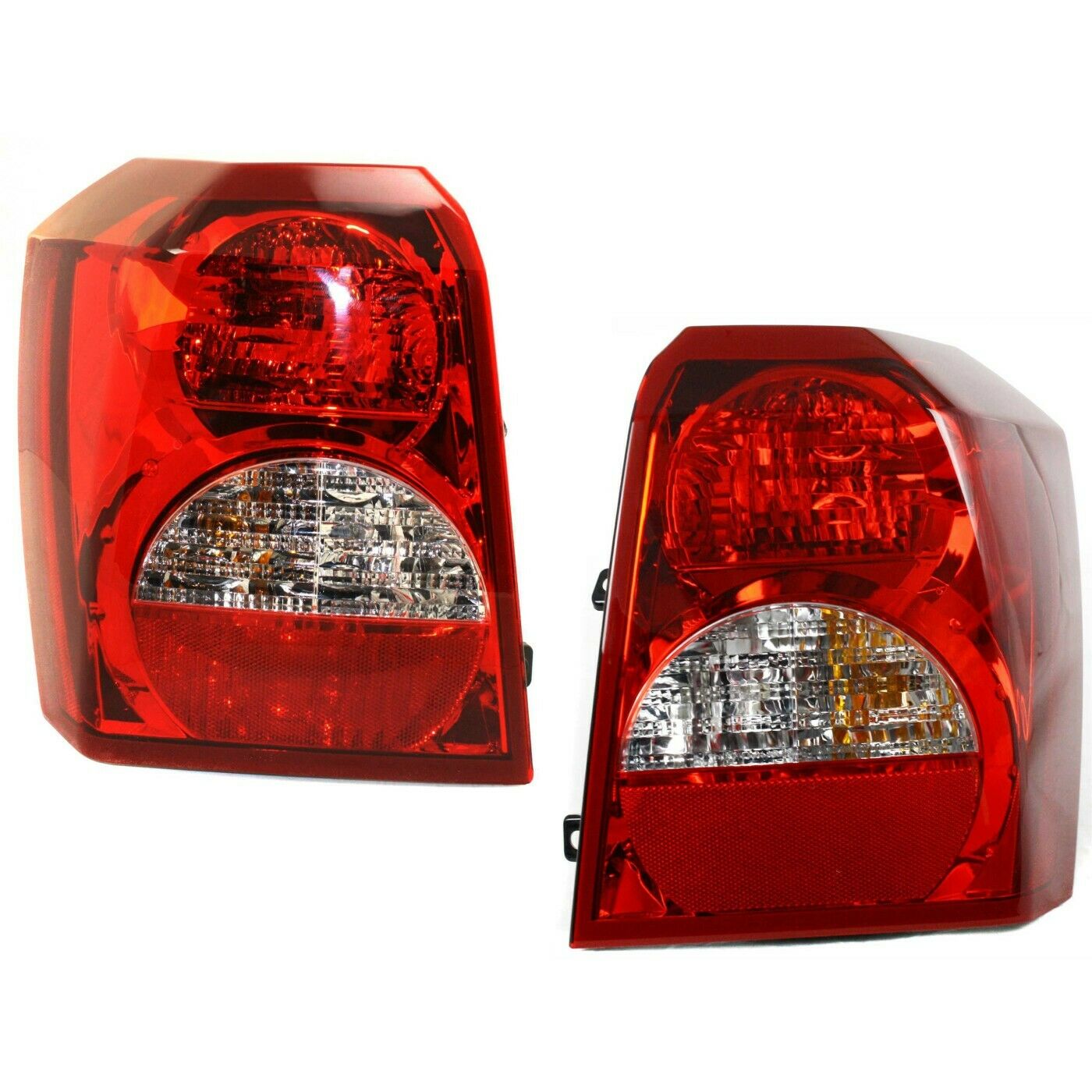 Set Of 2 Tail Light For 2008-2012 Dodge Caliber Hatchback SE LH & RH W/ Bulb(s)