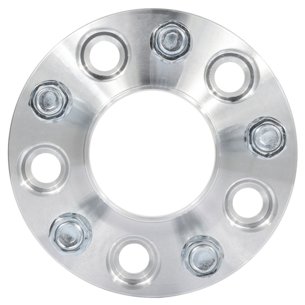 2-pcs 20mm 5x4.5 14x1.5 Studs Wheel Spacers Silver For Aviator Explorer Mustang