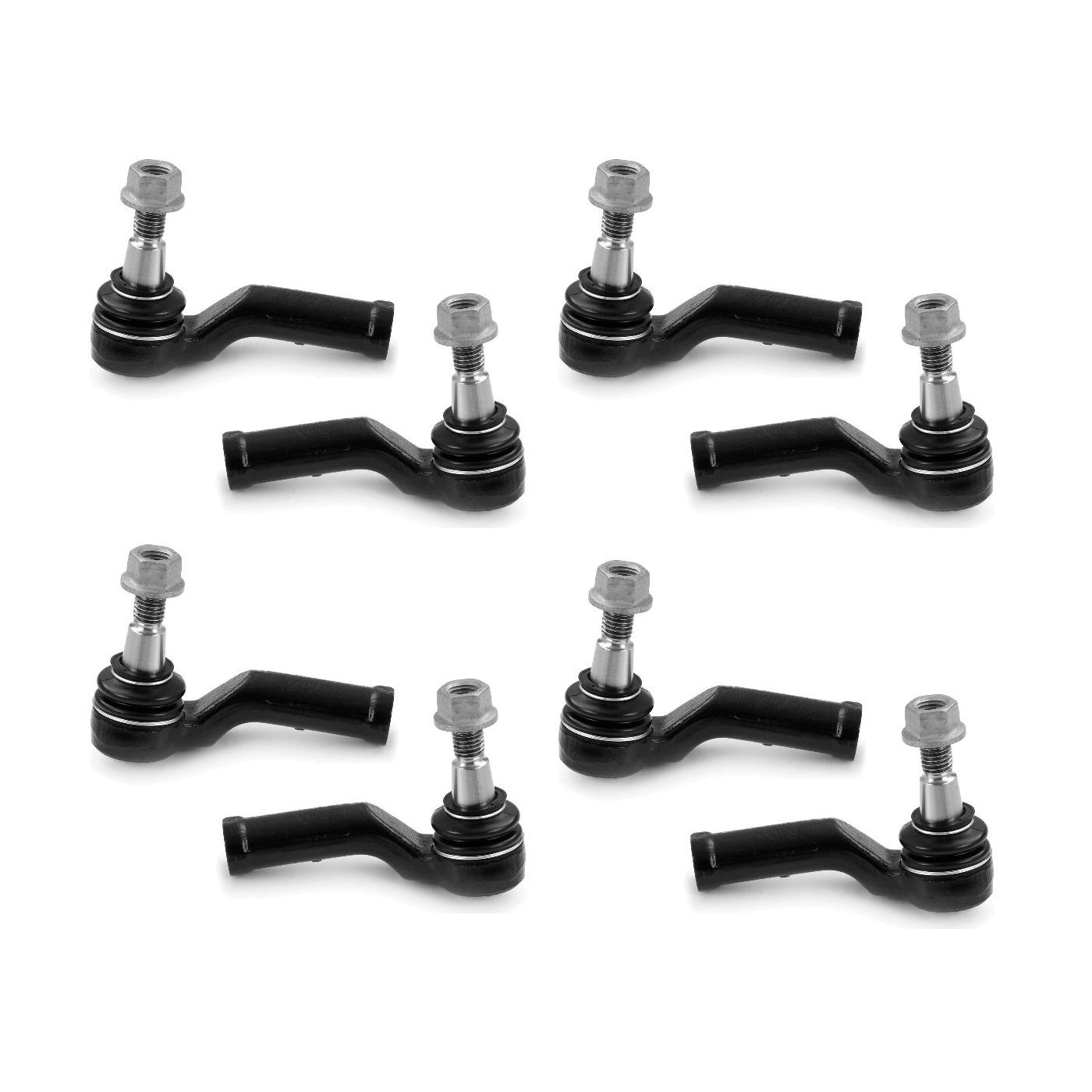 4 Sets Of - Front L/R Outer Tie Rod End ES800879/ES800870 For 2008-2015 LR2 Sport