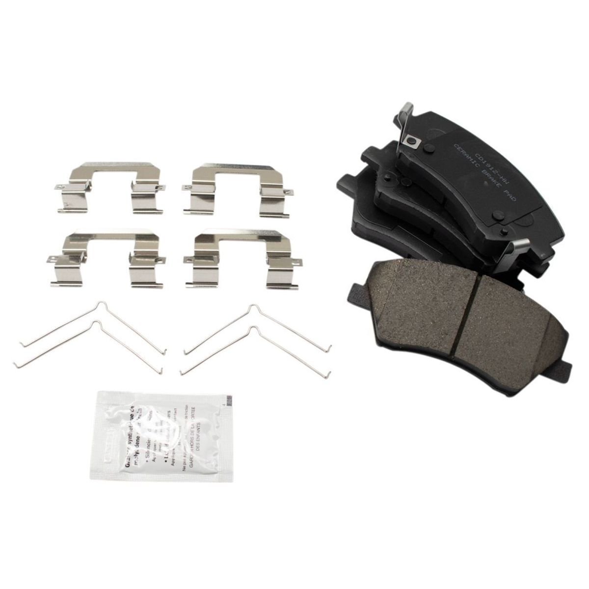 For 17-19 Elantra Front & Rear Ceramic Disc Brake Pads Rotors Shoes & Drum Kit