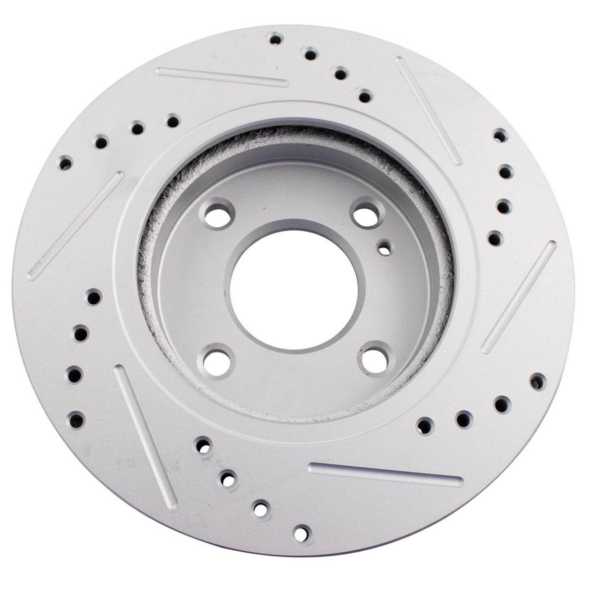 For Ford 2011-2019 Fiesta Front Performance Drilled & Slotted G-Coated Rotor