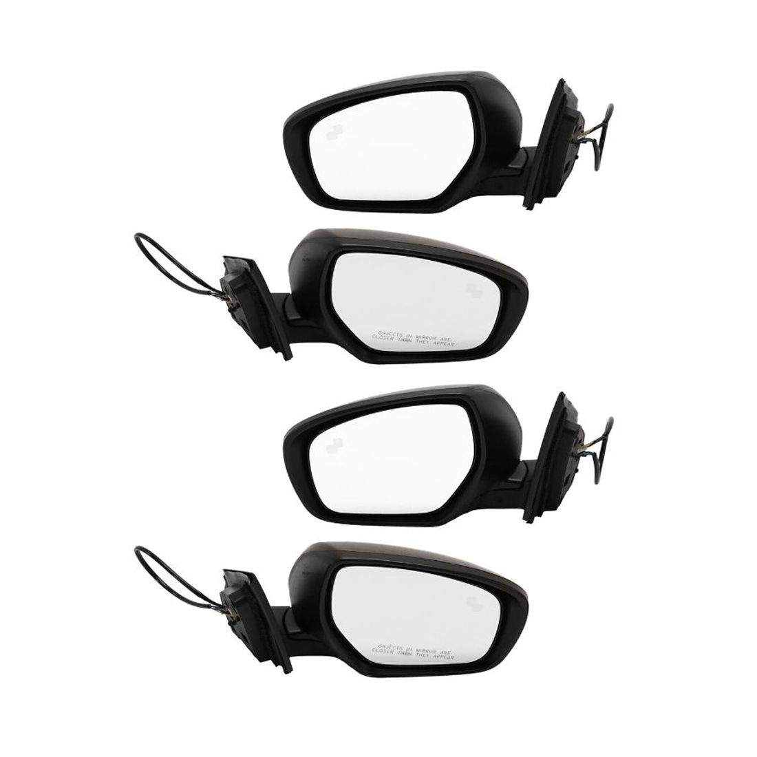 2 Sets Of - Power Heated Mirrors For CX-9 L R With Memory Turn Signal Blind Spot